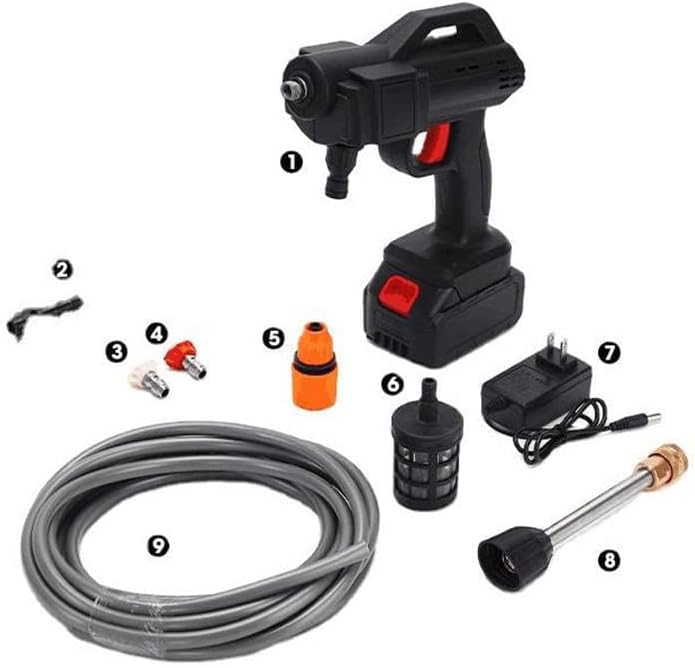 Wireless High Pressure Washer Gun With Single Battery and Premium Quality Box