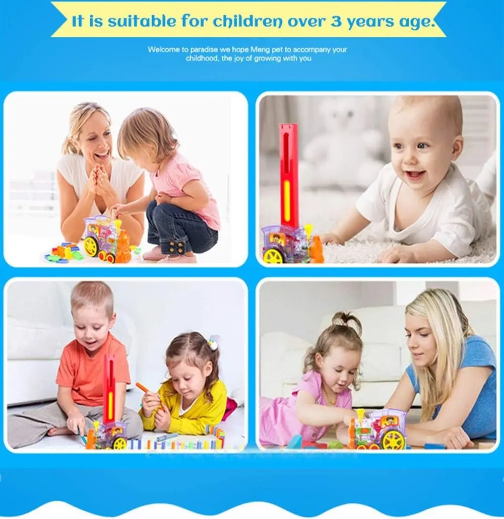 Automatic Domino Brick Laying Toy Train