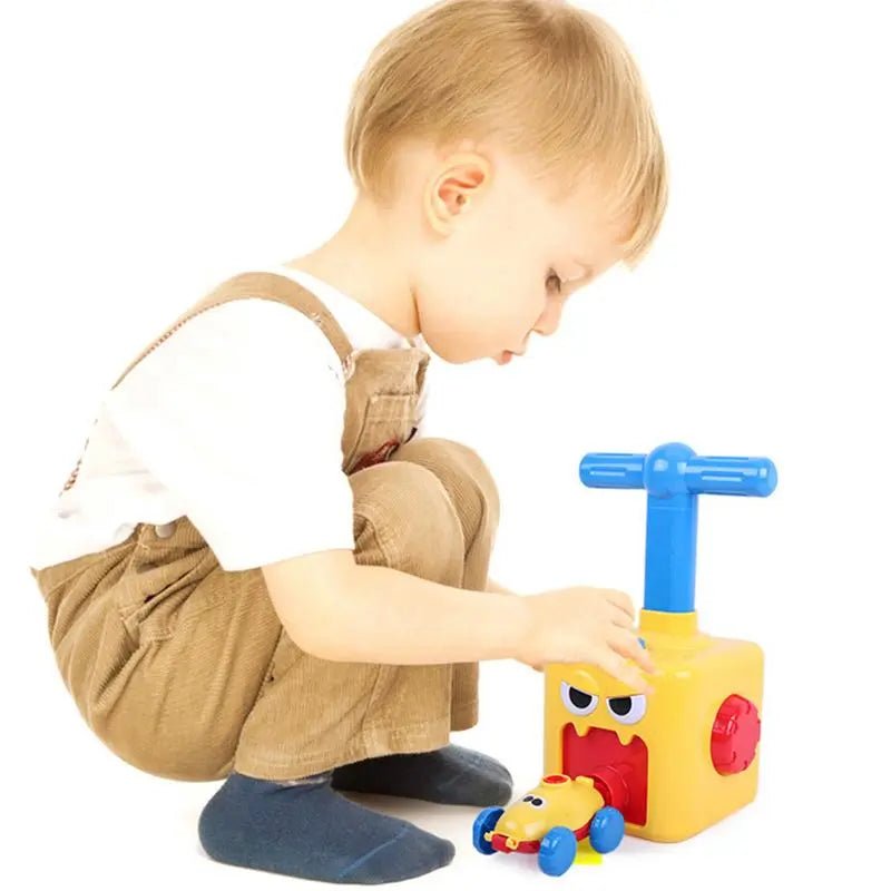 Balloon Powered Pumping Car Toy Set for Toddlers