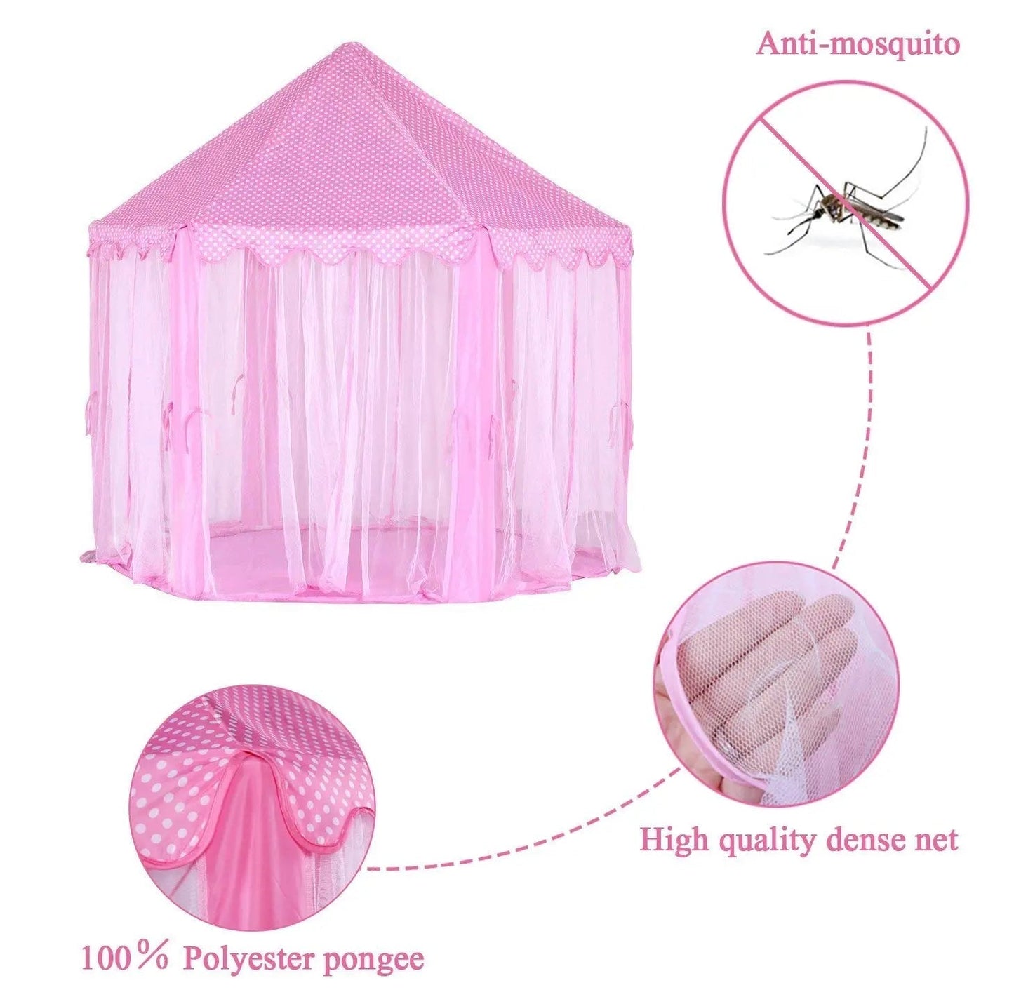 Princess Castle Play Tent House for Kids – Dreamy Playhouse for Your Little Princess