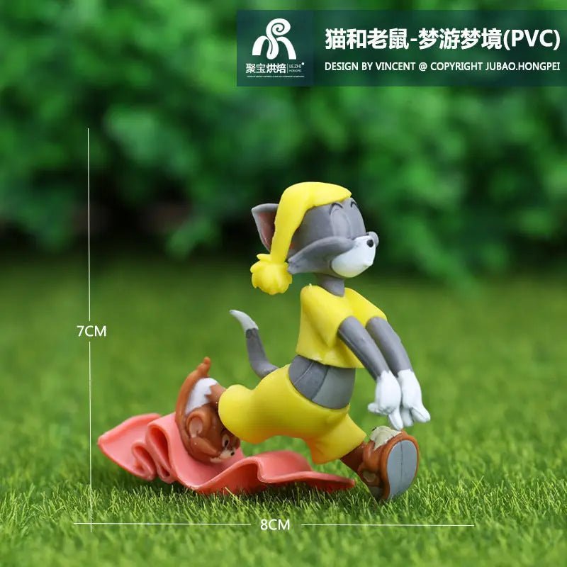 Tom and Jerry Cartoon Action Figures Model