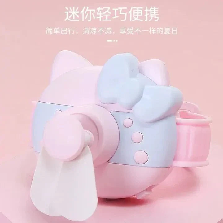 Mini Wrist Outdoor Rechargeable Cute Watch Fan