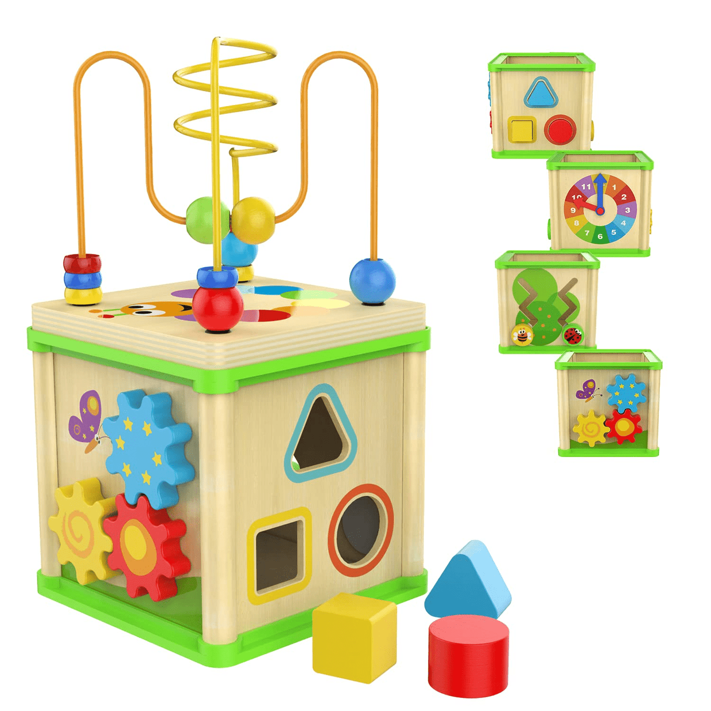 Activity Cube Board for Kids Hand and Eye Coordination