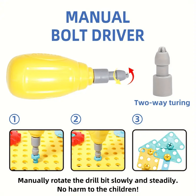 Creative 3D Drill Screw Space Simulation Screw Tool Box (232pcs)