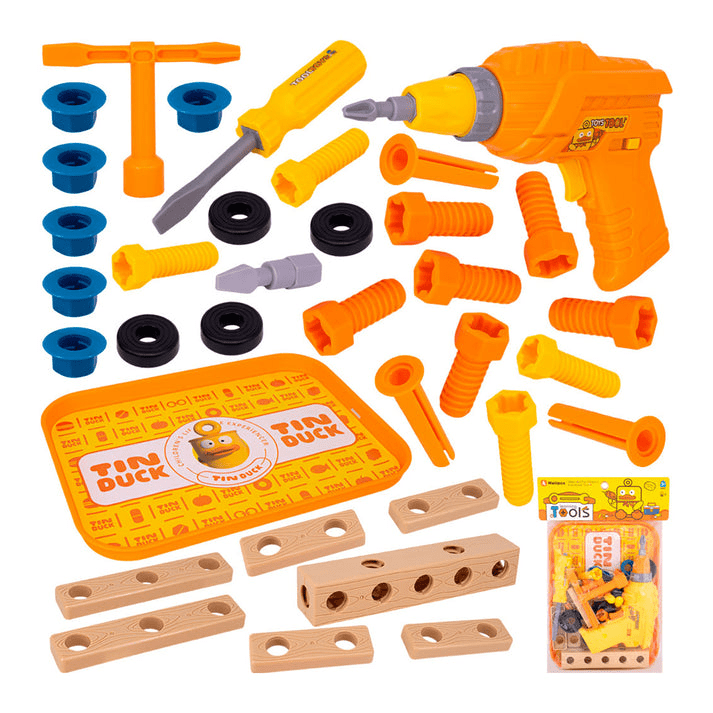 Electric Toy Drill Set for Kids – Battery Operated Pretend Play Tool Kit