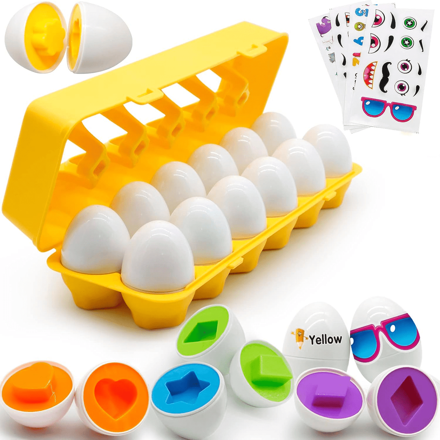 Children's Early Education Multi Shapes Eggs Toy