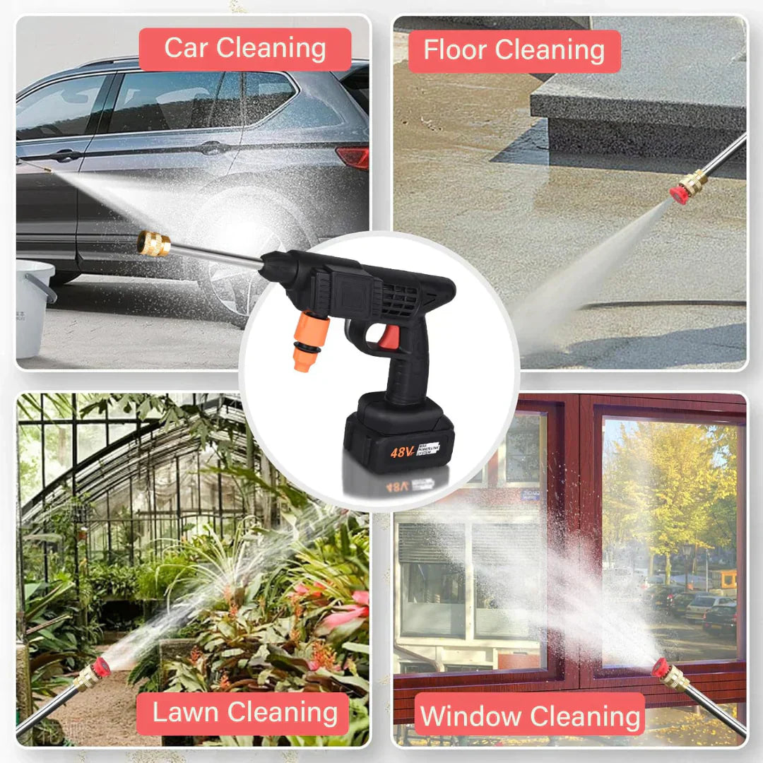 Wireless High Pressure Washer Gun With Single Battery and Premium Quality Box