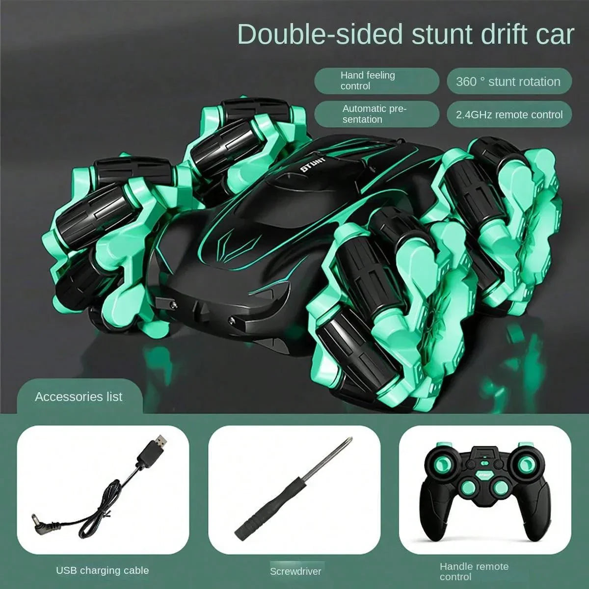 Remote Control Stunt Car | 360° Rotation Drift Car