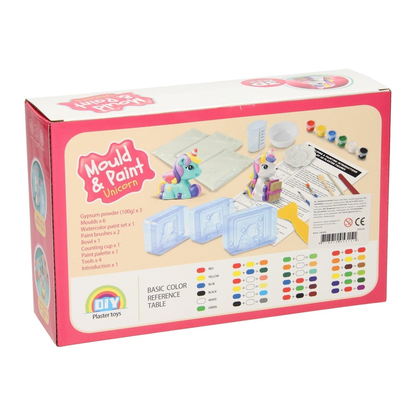 DIY 3D Unicorn Mould & Painting For Kids