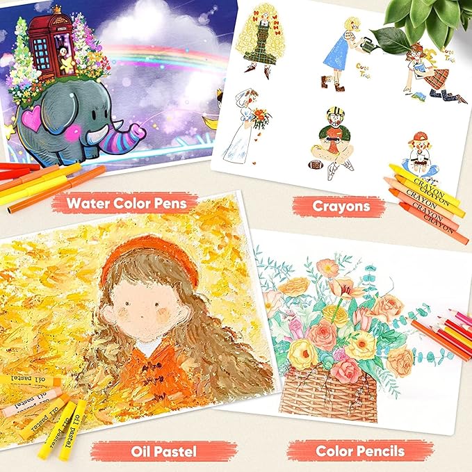 Coloring Drawing Painting Kit for Kids 145 Pcs