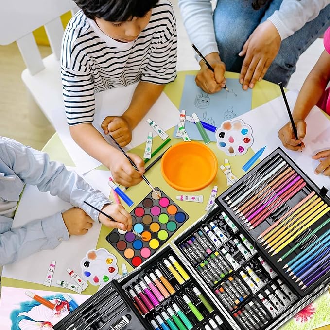 Coloring Drawing Painting Kit for Kids 145 Pcs