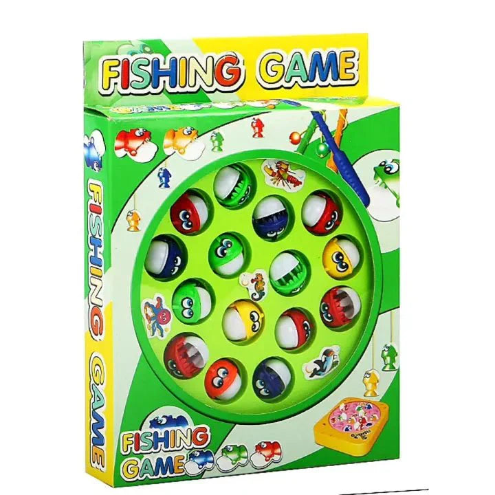 Battery-Operated Rotating Fishing Game Toy for Kids & Toddlers – 15 Fish