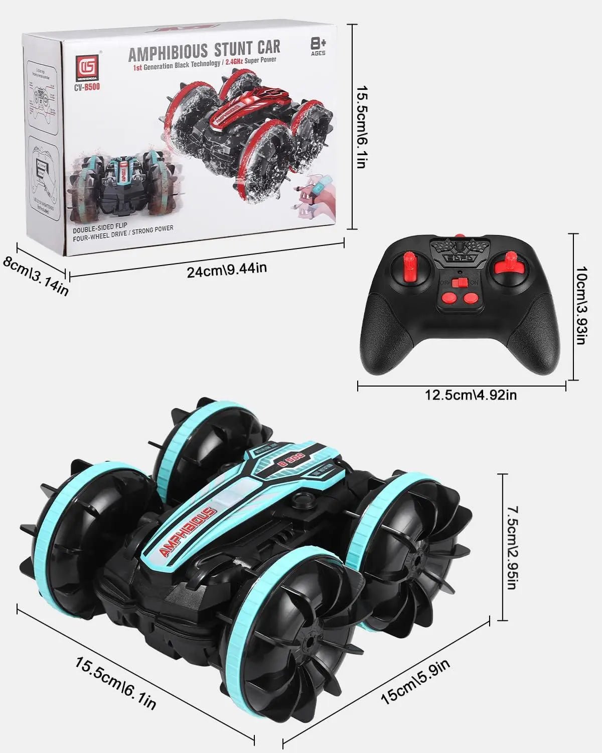 RC Water Stunt Car for Kids & Adults