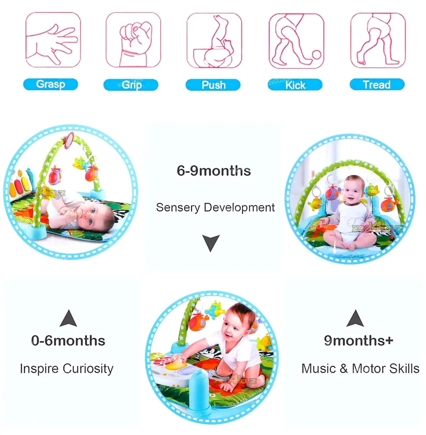 Baby Piano Play Gym Mat