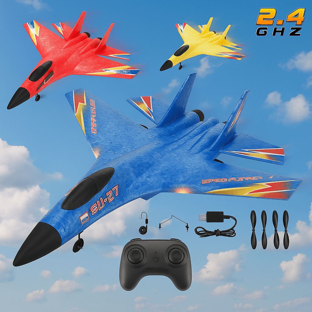 Remote Control Flying Foam Airplane RC Plane for Kids
