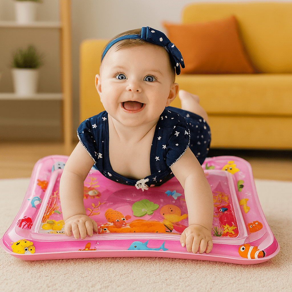 Premium Baby Inflatable Water Tummy Time Mat (Pink)