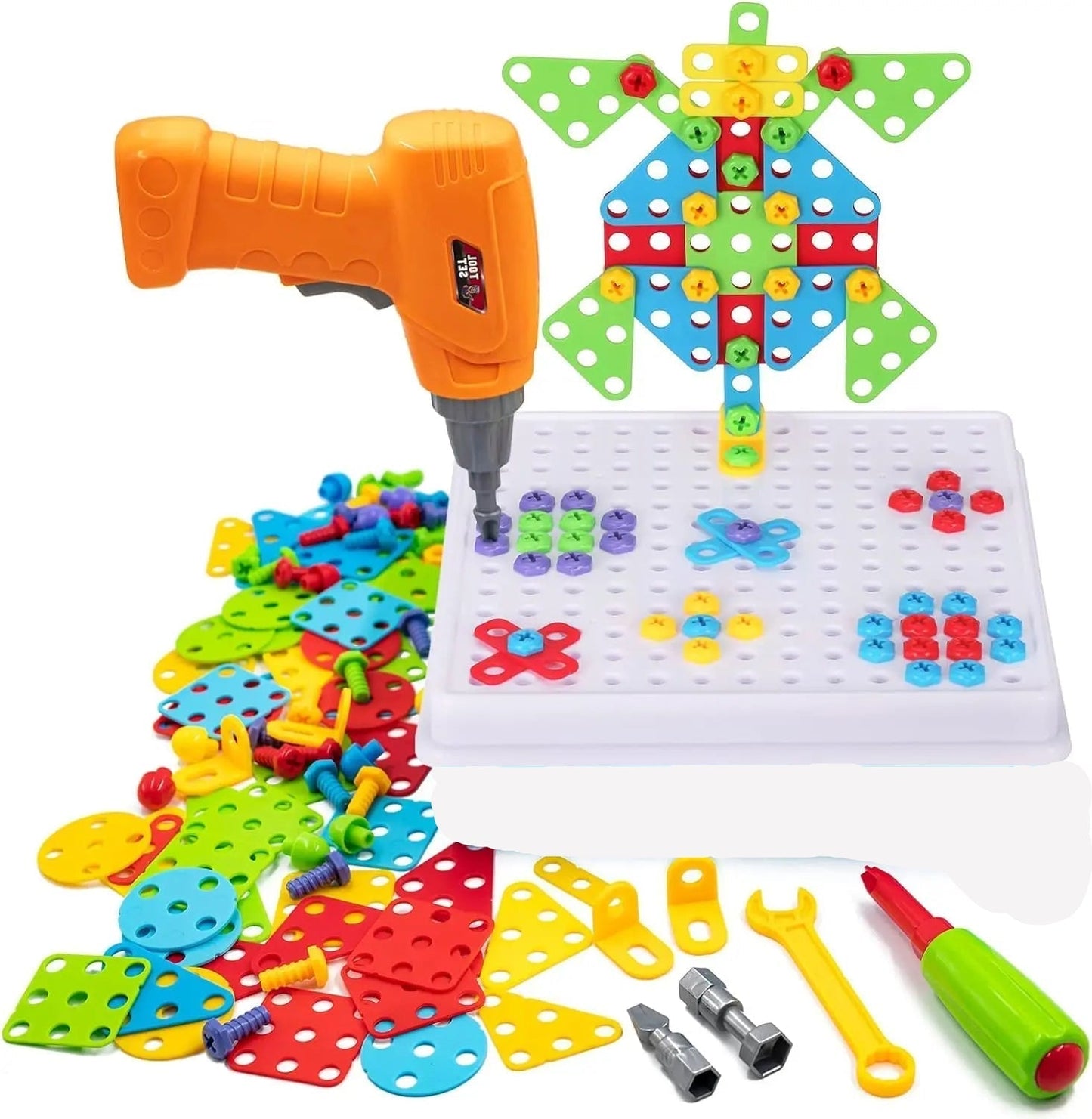 Creative Drilling Toy With Screwdriver Tool Playset (144 pcs)