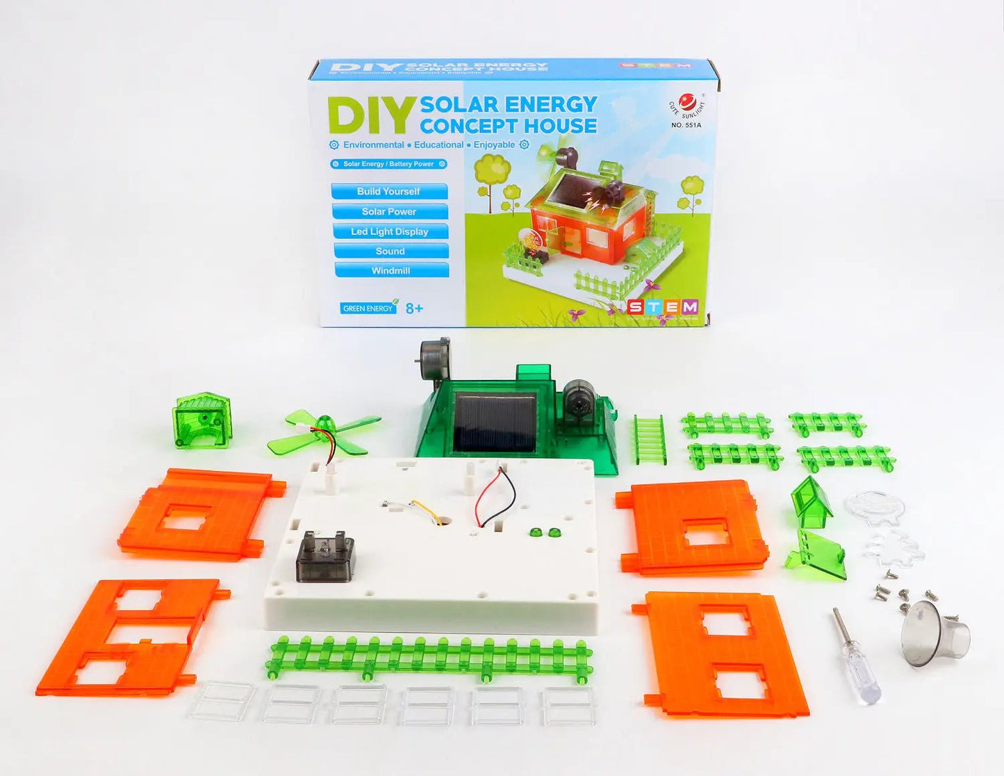 DIY Solar Energy Powered Model House Educational Toy For Kids