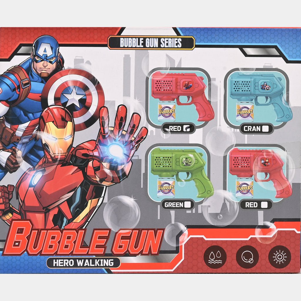 Super Hero Avengers Electric Bubble Machine for Kids (Random Color)