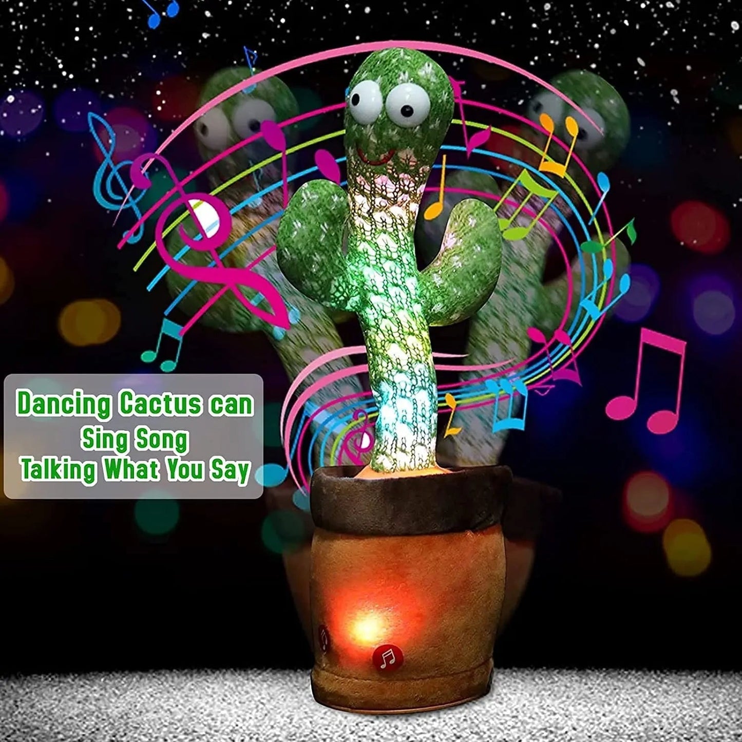 Dancing Talking Cactus Toy (Rechargeable)
