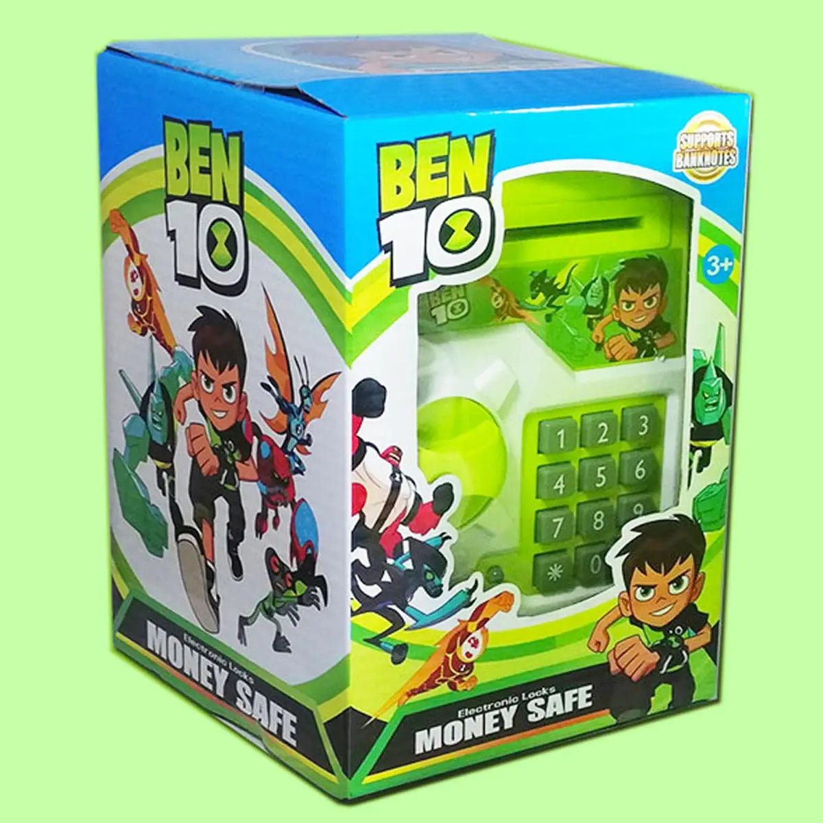 Piggy Bank ATM Password Unlock, Mini ATM Money Saving Box for Kids, Cartoon Safe Bank, Electronic Piggy Bank