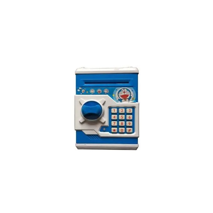 Piggy Bank ATM Password Unlock, Mini ATM Money Saving Box for Kids, Cartoon Safe Bank, Electronic Piggy Bank