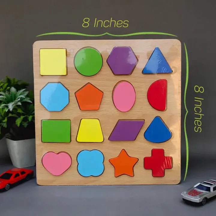 Early Educational wooden Colorful 3D Numbers Shapes and Alphabets