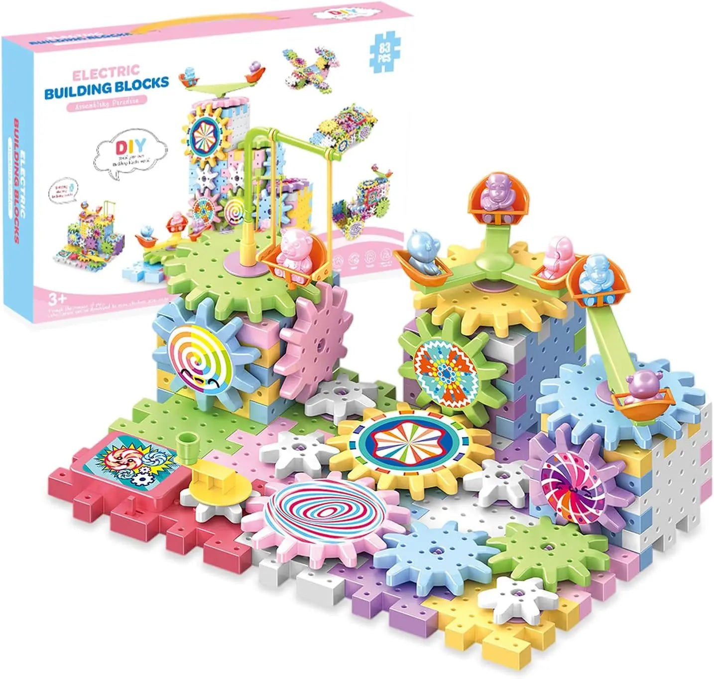Electric Building Block Gear Toy (83pcs set)