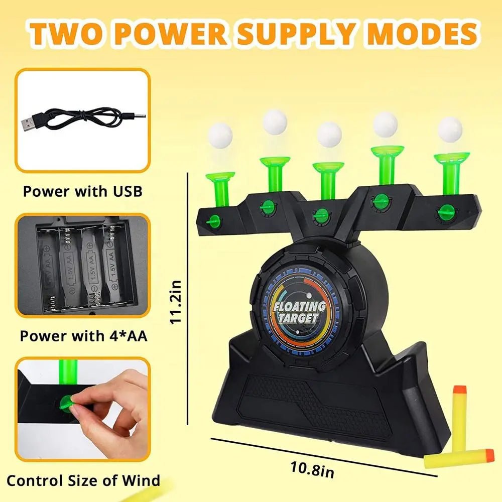 Floating Ball Target Shooting Soft Bullet Gun Toy For 2 Players