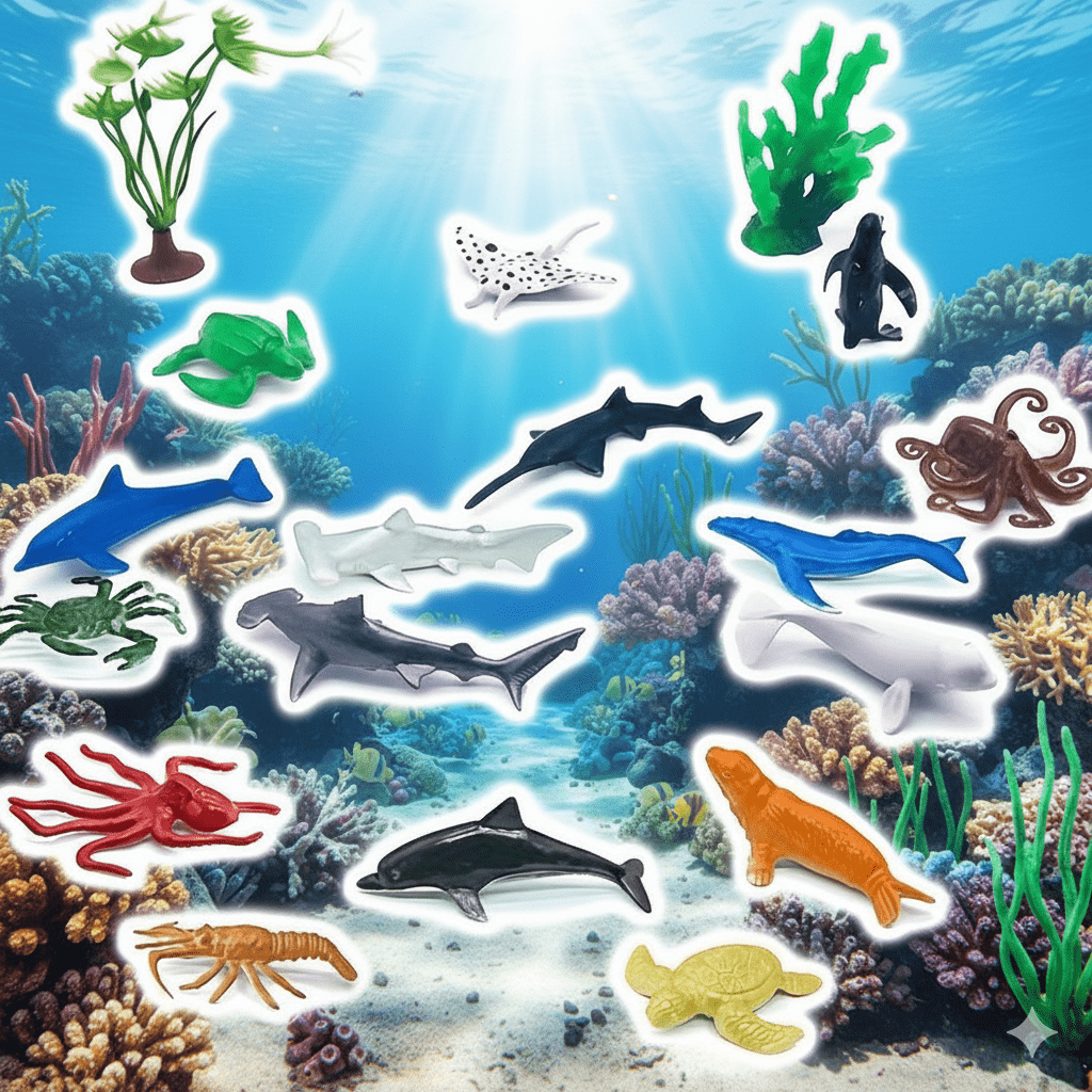 Realistic Animal Figures Set Toy For Kids