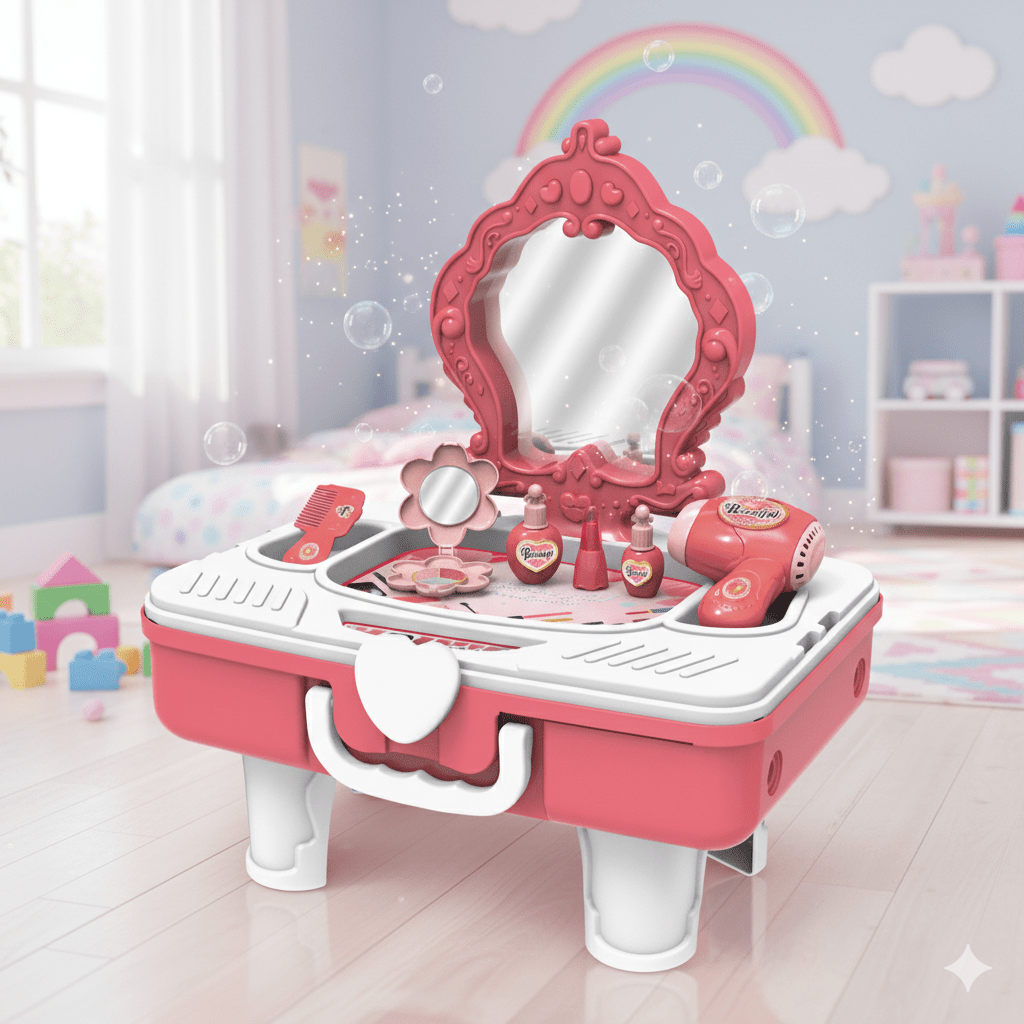 2 in 1 Draw-Bar Box Dressing Table Toys