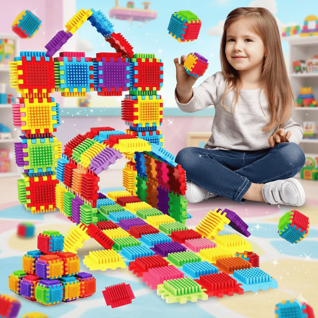 Kids Play Blocks, Creative Building Hedgehog Blocks - 120 Pcs