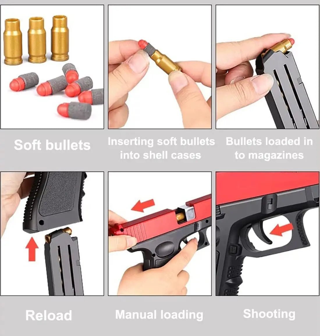 Glock Soft Bullet Gun For kids