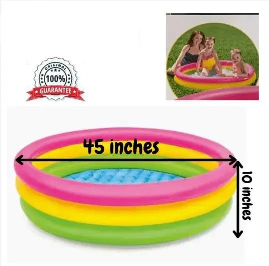 Sunset Glow Rainbow Inflatable Swimming Pool For Kids