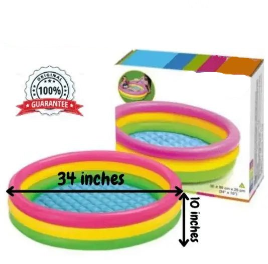Sunset Glow Rainbow Inflatable Swimming Pool For Kids