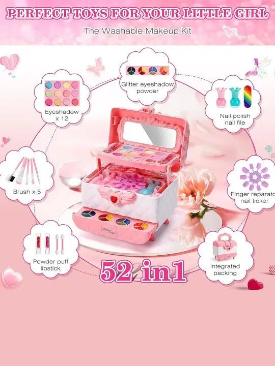 Kids Pretend Makeup Kit - 41 Pcs (1026-40)