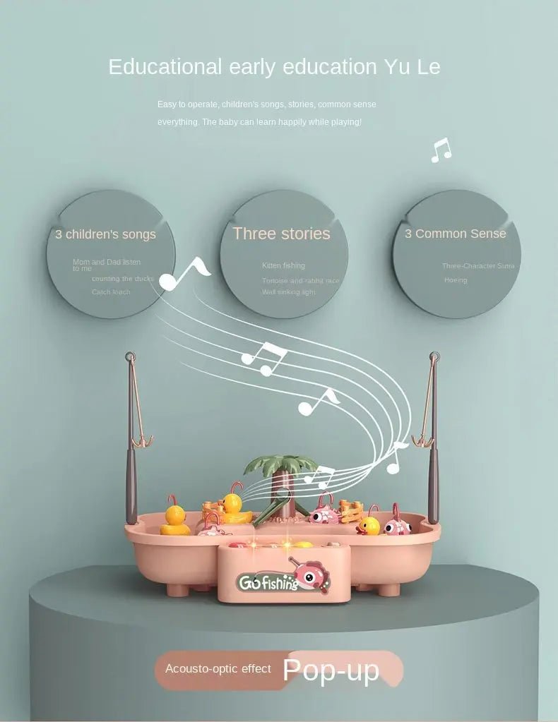 Large Fish Catching Game for Kids with Lights & Melody