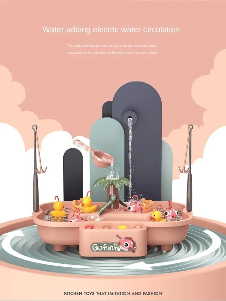 Large Fish Catching Game for Kids with Lights & Melody