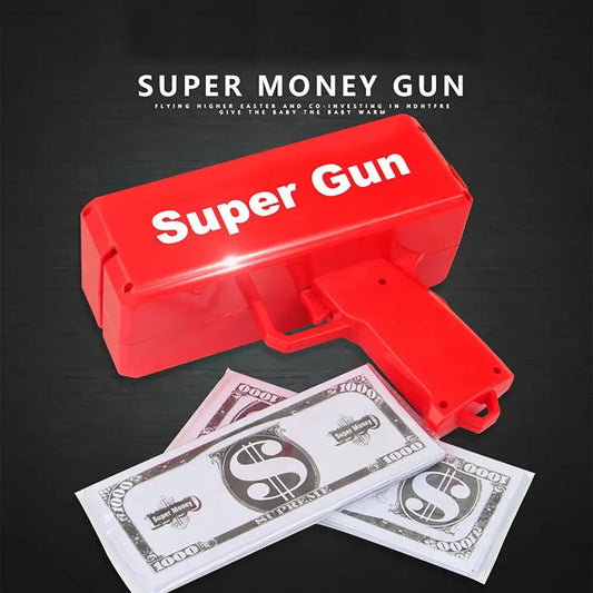 Money Gun Paper Spary Machine Toy