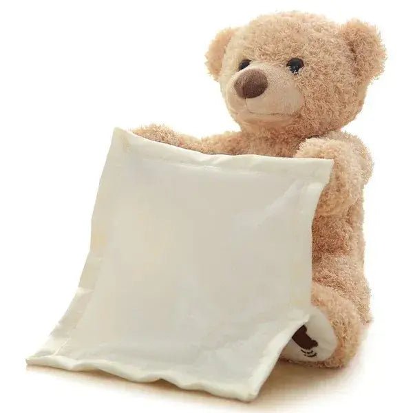 Peek-A-Boo Teddy Bear Toy With Motion & Sound For Kids