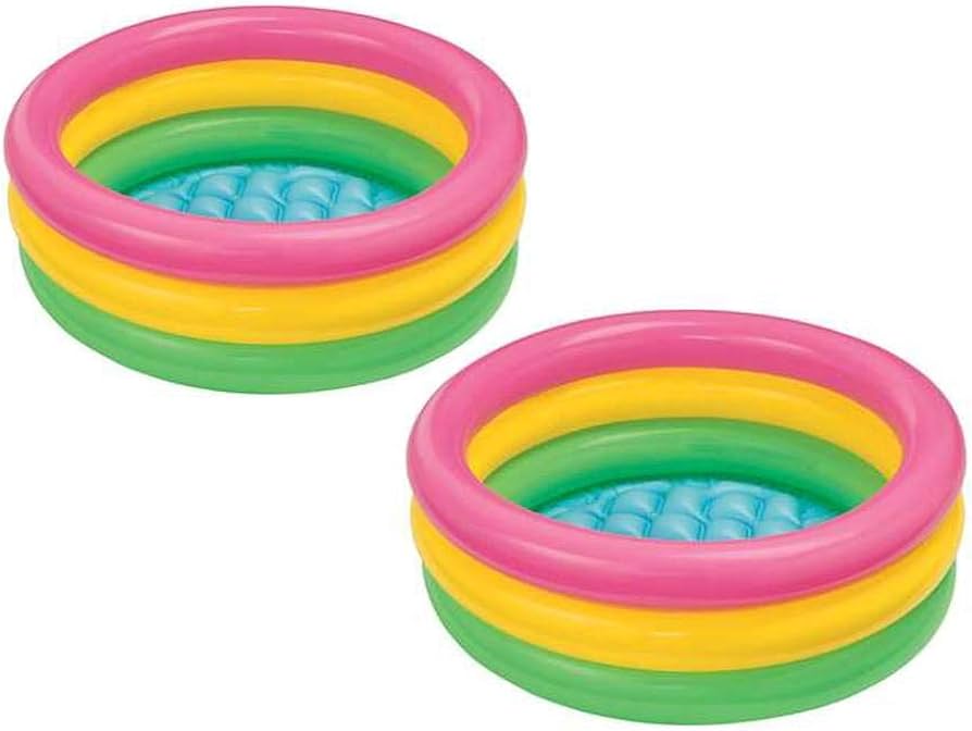 Sunset Glow Rainbow Inflatable Swimming Pool 45" x 10" (57412)