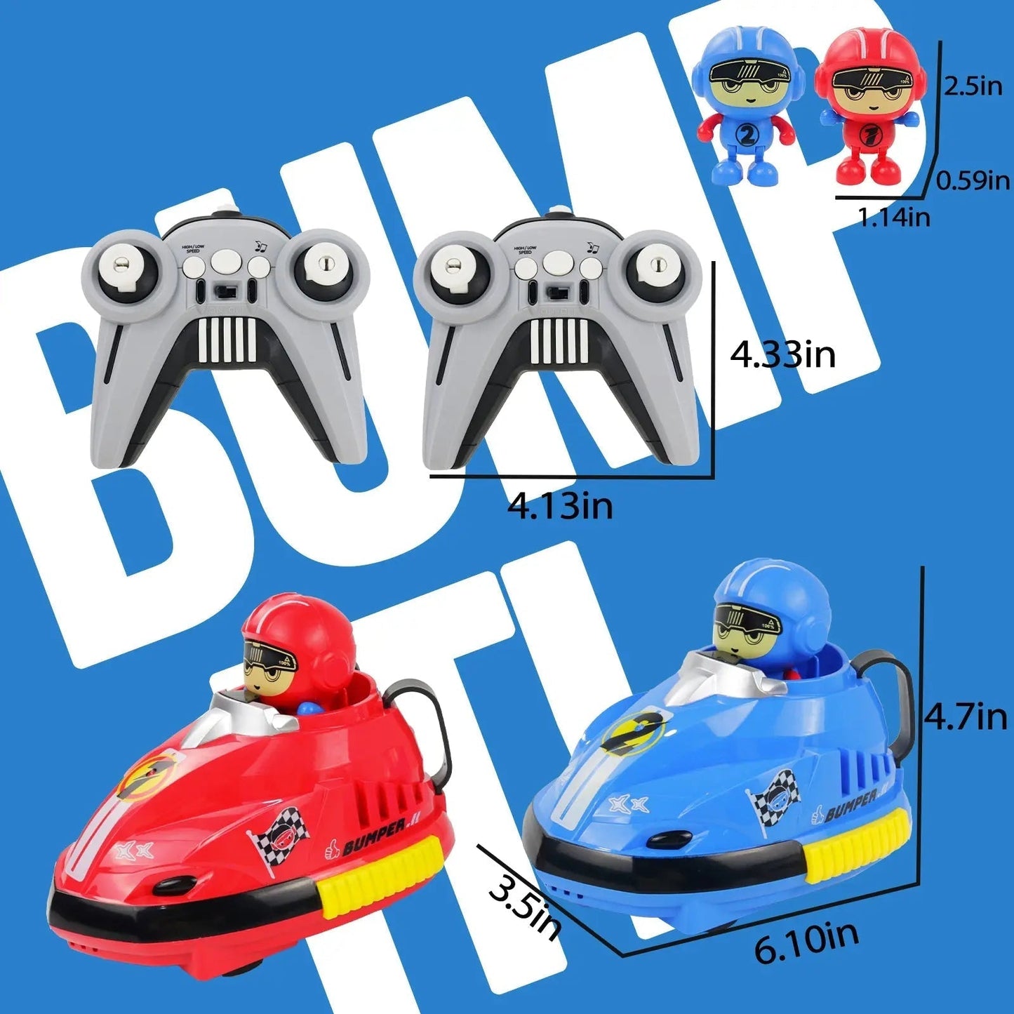 Remote Control Battle Bumper Cars for 2 Players