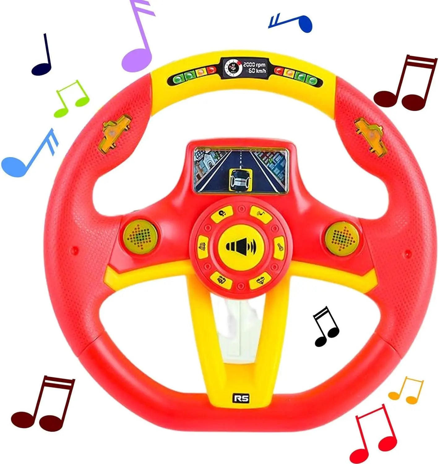 Simulated Steering Wheel Pretend Play Driving Toy