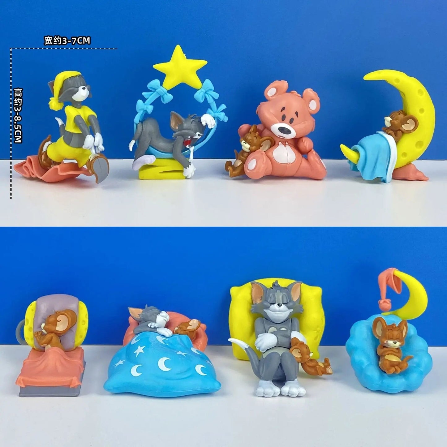 Tom and Jerry Cartoon Action Figures Model