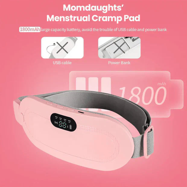 Portable Heating Pad for Period Cramps Relief with Heat & Massage