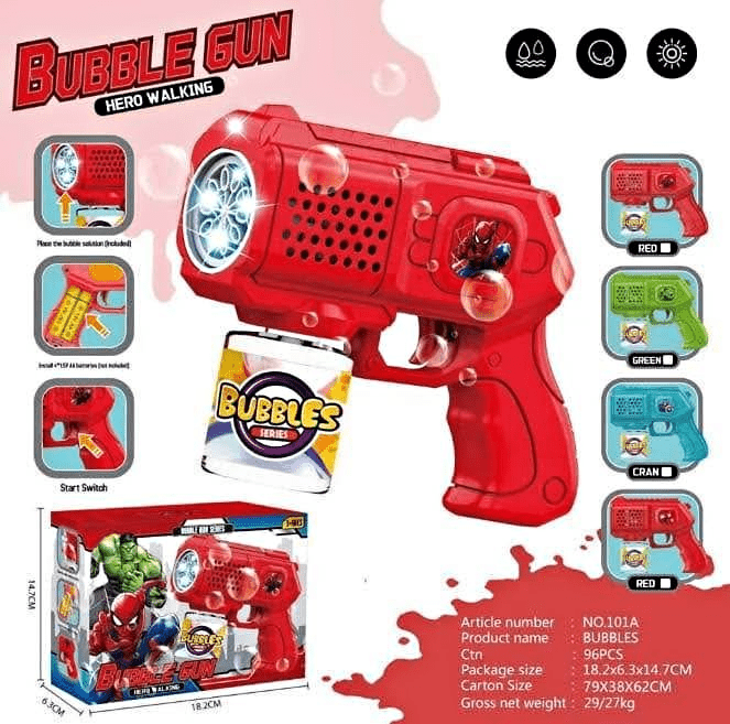 Super Hero Avengers Electric Bubble Machine for Kids (Random Color)