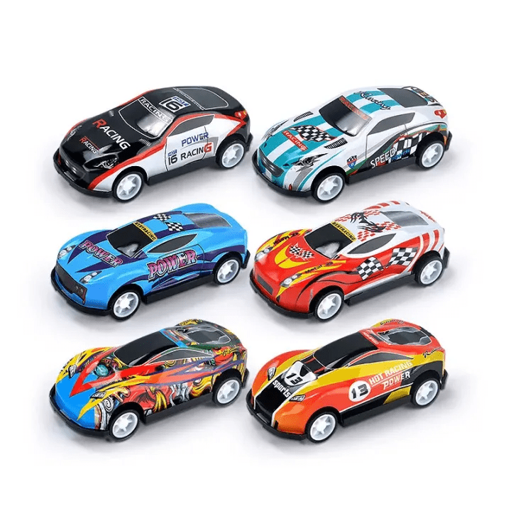 Pull Back Die-Cast Cars Set 6 Pcs