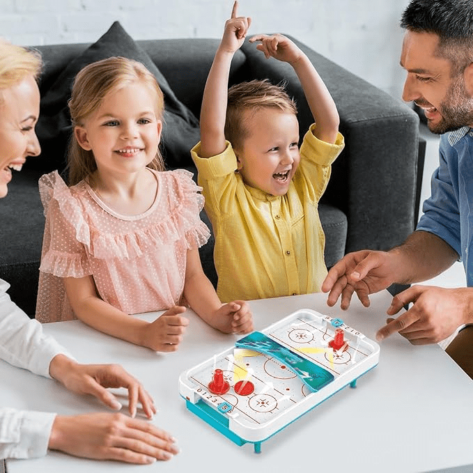 Fast-Paced Ice Hockey Tabletop Game for Two Players