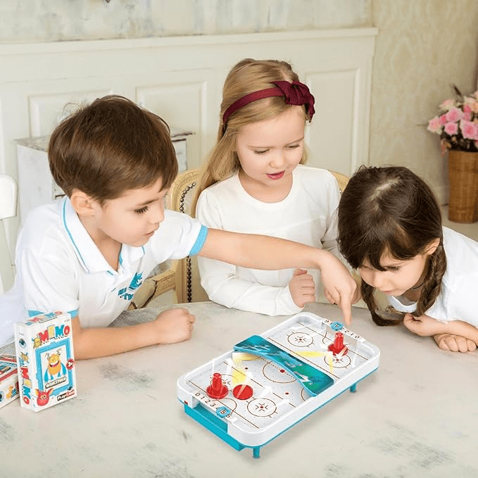 Fast-Paced Ice Hockey Tabletop Game for Two Players