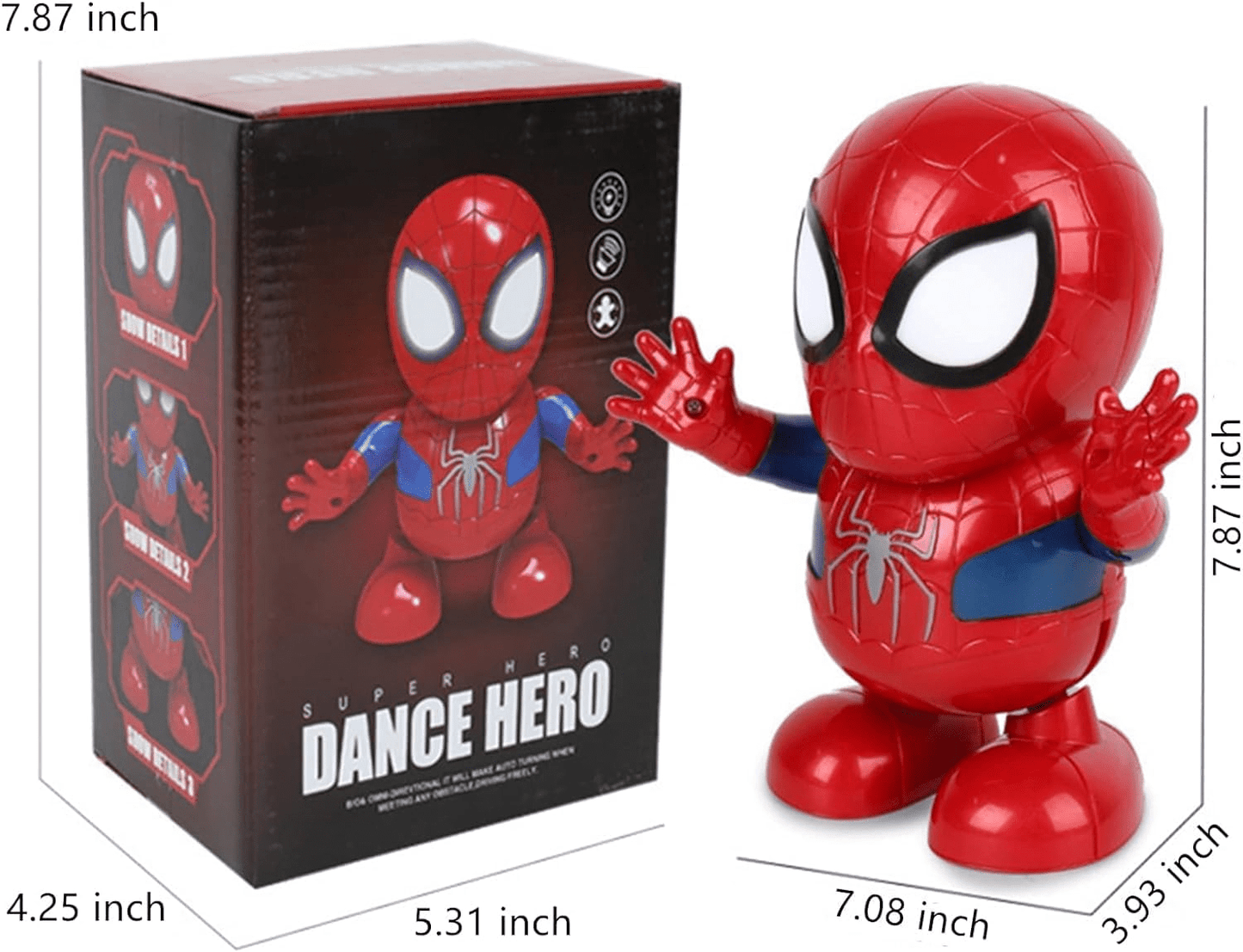 Dancing Spider-Man Toy with Lights & Music for Kids